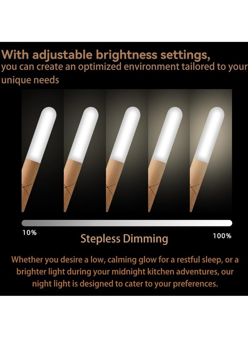 1PCS Rechargeable Motion Sensor Night Light, Magnetic LED Wall Sconce Wireless Motion Night Light Battery Powered Wall Light Motion Sensor Light Stick-On Magnet Lights for Bedroom, Stair, Hallway - Image 4