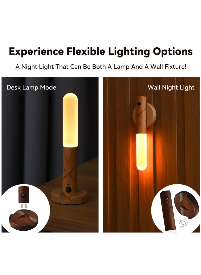 1PCS Rechargeable Motion Sensor Night Light, Magnetic LED Wall Sconce Wireless Motion Night Light Battery Powered Wall Light Motion Sensor Light Stick-On Magnet Lights for Bedroom, Stair, Hallway - Image 5