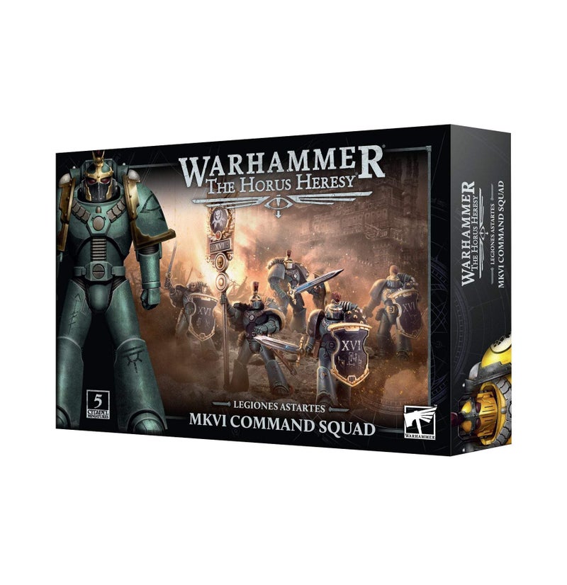 Warhammer Games Workshop Horus Heresy Legiones Astartes MK VI Command Squad - Image 3