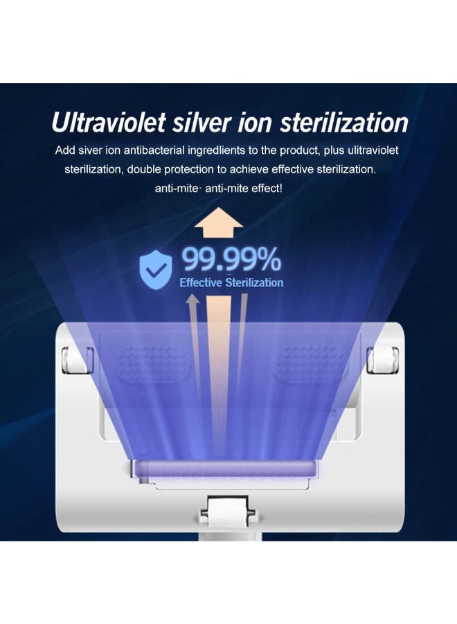 SHOPI Portable Electrical Mites Remover Dust Collector Handheld Wireless Vacuum Cleaner Household Home Instrument Mini Sterilizer Rechargeable Brush with Large Suction for Bed Pillows Cloth Sofas and Carpet - Image 3
