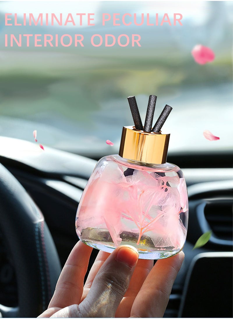 Flower Reed Diffuser with Incense Diffuser Sticks Luxury Elegant Odor Eliminator Air Freshener with Aromatherapy Essential Oil for Car Home Office Bedroom Gift 100ml Peach Fruity Aroma - pzsku/ZFBD1930FADE2D27CFC3AZ/45/_/1688366083/0c6fe624-c116-4b90-8d3a-052327b596fa