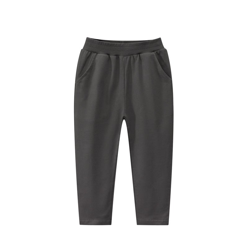 27kids Autumn Cotton Kids Sports Pants 5210 Black - Image 2