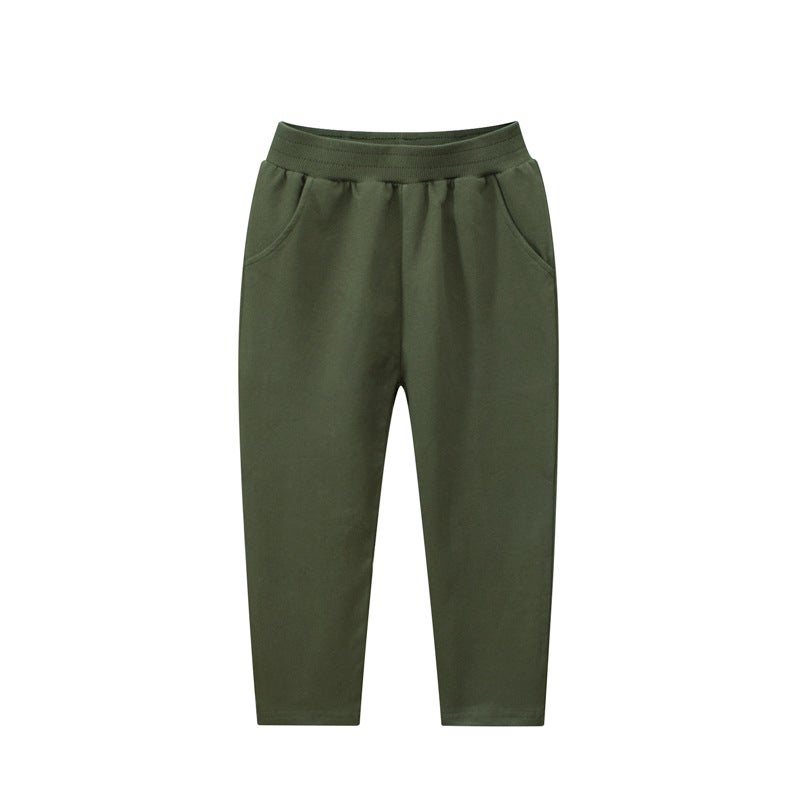 27kids Autumn Cotton Kids Sports Pants 5210 Black - Image 3