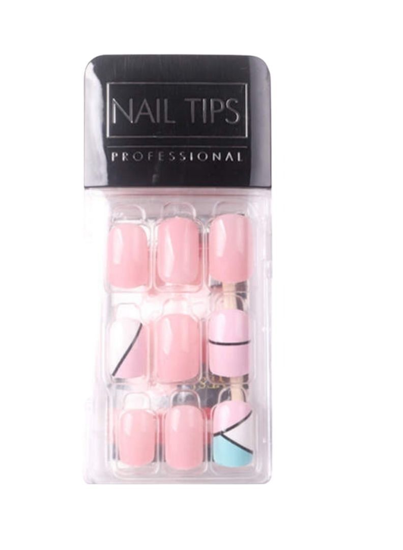 Nail Tips Press-On Gel Manicure Short Length, Polish-Free Solid Colour 30 Fake Nails | 12 - Image 1