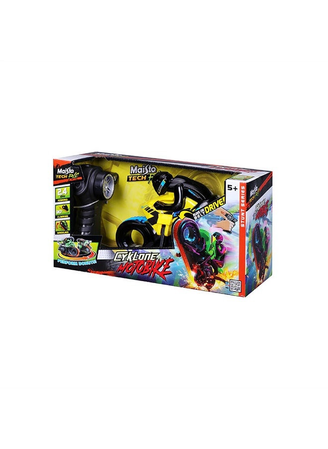Maisto R/C- Cyklone Motobike (2.4Ghz) Yellow RC Remote Control Vehicle 2.4Ghz USB Gift for Kids Girls & Boys Electric Powered High Speed Vehicle for All Ages  - Image 2