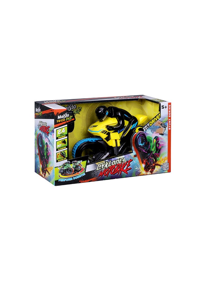Maisto R/C- Cyklone Motobike (2.4Ghz) Yellow RC Remote Control Vehicle 2.4Ghz USB Gift for Kids Girls & Boys Electric Powered High Speed Vehicle for All Ages  - Image 4