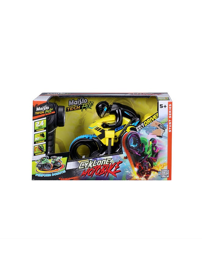 Maisto R/C- Cyklone Motobike (2.4Ghz) Yellow RC Remote Control Vehicle 2.4Ghz USB Gift for Kids Girls & Boys Electric Powered High Speed Vehicle for All Ages  - Image 3