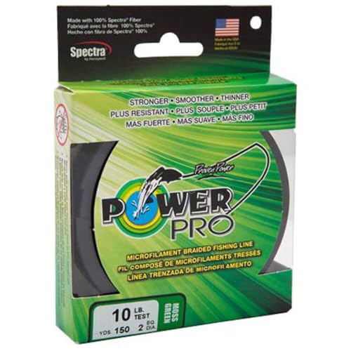 Power Pro Spectra Fiber Braided Fishing Line, Moss Green, 150YD/10LB - Image 4