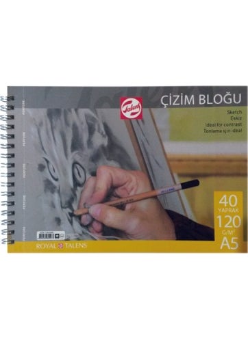 Talens - 120Gr A5 40Yp. Spiral Drawing Block - Image 1