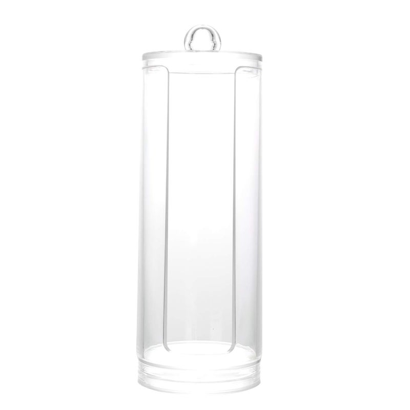 BBDOU Cosmetic Cotton Pad Holder - Acrylic Makeup Remover Organizer with Dispenser & Storage Rack - Image 2