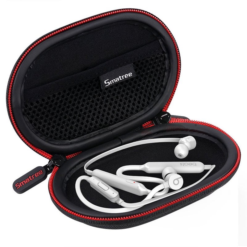 Smatree Headphone Hard Case Compatible with BeatsX, Beats Flex, Powerbeats2, Powerbeats3 Earphones, Bluetooth Sports Headphones,Portable Carrying Case Storage Bag for Earphone, Earbud(Black) - Image 1