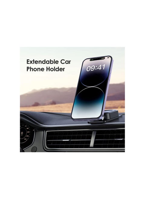 Magnetic base that is easy to install to hold the mobile phone and does not require special tools. Black//silver