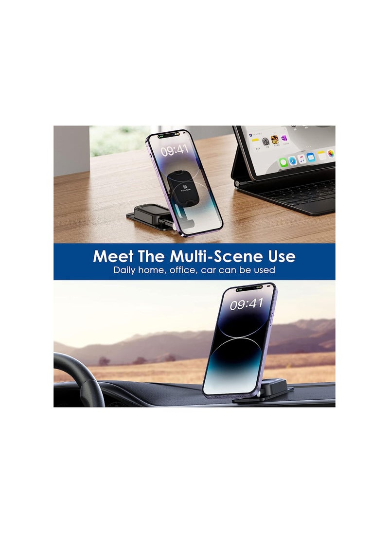Phone Planet - Magnetic base that is easy to install to hold the mobile phone and does not require special tools. Black//silver - Image 1