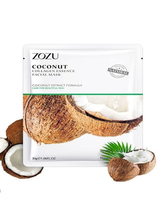 Zozu Coconut Collagen Mask 30gm For A Beautiful Face And Soft Childish skin  - Image 1