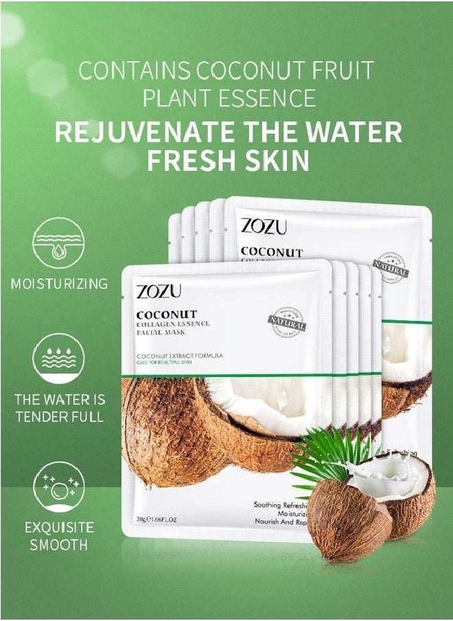 Zozu Coconut Collagen Mask 30gm For A Beautiful Face And Soft Childish skin  - Image 4