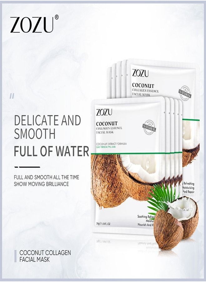 Zozu Coconut Collagen Mask 30gm For A Beautiful Face And Soft Childish skin  - Image 5