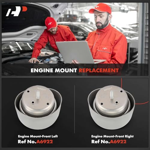 A-Premium Front Left and Right Engine Motor Mount Kit Compatible with Volkswagen Passat 1998-2005 & Audi A4 1996-2001, A4 Quattro 1996-2001, A6 1998-2004, A6 Quattro 1998-2004, S4 2000-2002, 2-PC Set - Image 2