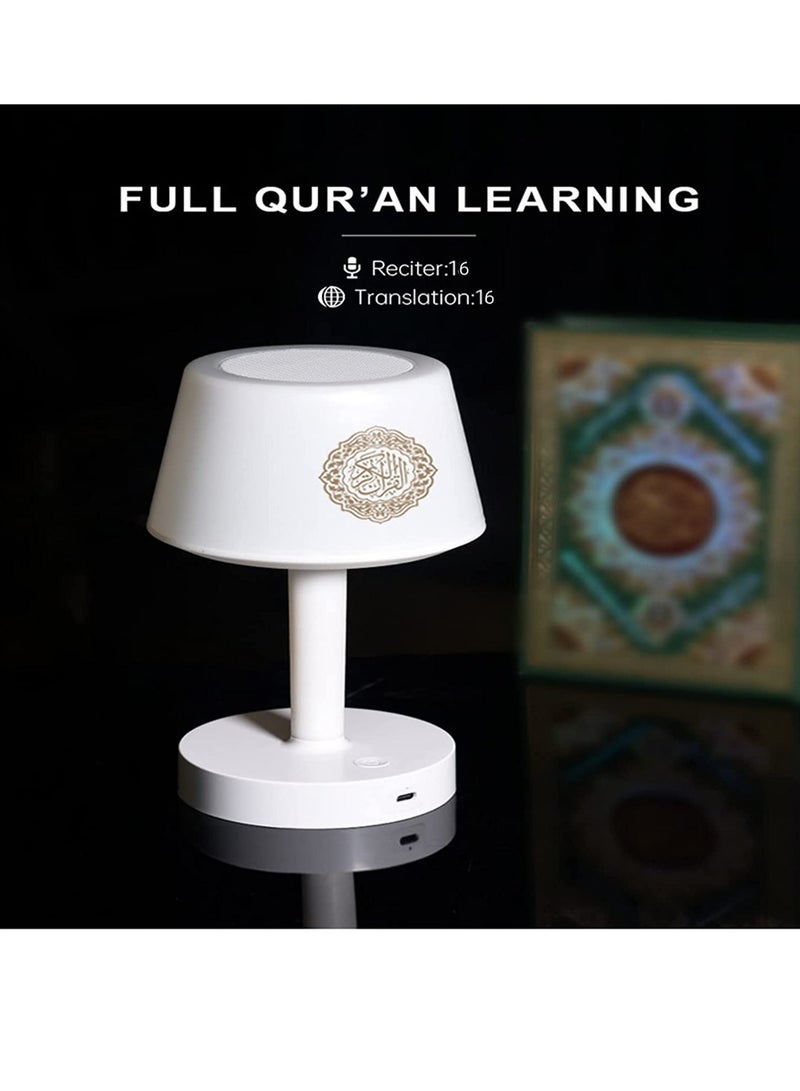 ELTRAZONE Table Lamp Quran Speaker,Muslim Bluetooth Speaker,Digital Bluetooth Speaker with Bluetooth Remote&Mobile App Night Light Desk Lamp for Kids - Image 2