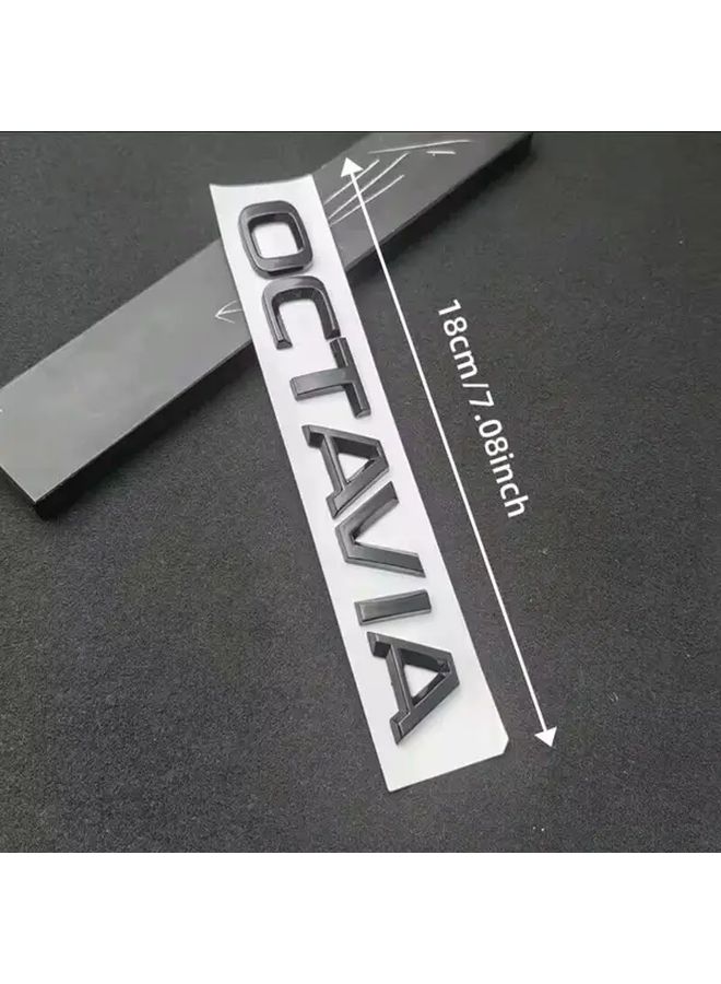 ABS Chrome Silver Octavia Emblem Letter Car Trunk Badge Decal Sticker for Skoda Octavia 2 Mk2 Mk3 3 4 A7 A5 Custom Accessory Durable Plastic Weatherproof - Image 5