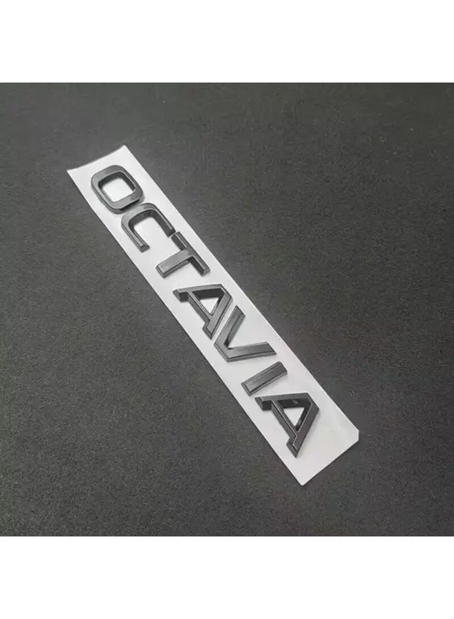 ABS Chrome Silver Octavia Emblem Letter Car Trunk Badge Decal Sticker for Skoda Octavia 2 Mk2 Mk3 3 4 A7 A5 Custom Accessory Durable Plastic Weatherproof - Image 3