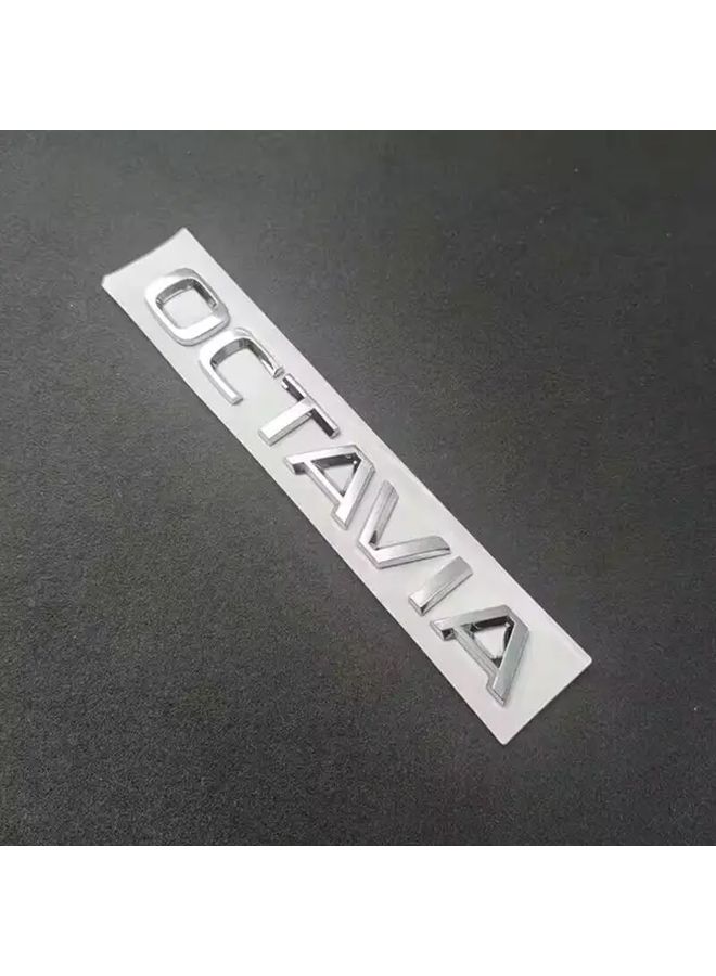 ABS Chrome Silver Octavia Emblem Letter Car Trunk Badge Decal Sticker for Skoda Octavia 2 Mk2 Mk3 3 4 A7 A5 Custom Accessory Durable Plastic Weatherproof - Image 4