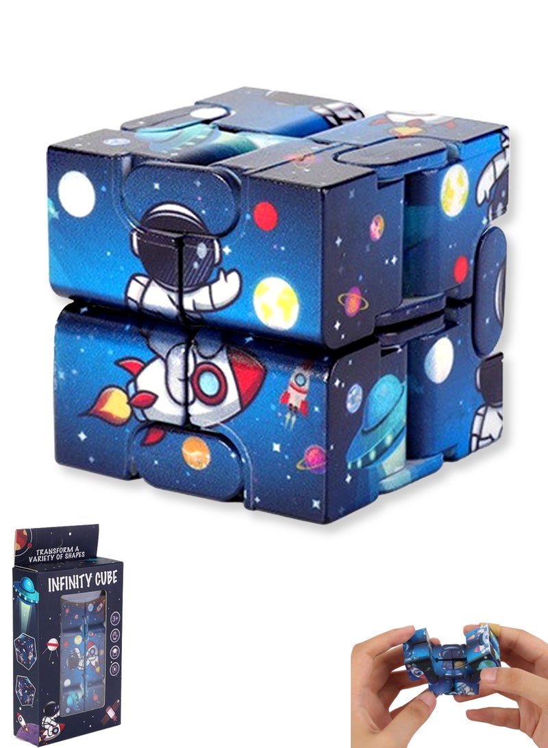 ألعاب تعليمية للأطفال مكعبات إنفينيتي ، ألعاب لتخفيف التوتر بأطراف الأصابع ، للمنزل والمكتب ، أفضل هدية للأطفال الذين تتراوح أعمارهم بين 3-9 سنوات - Image 1