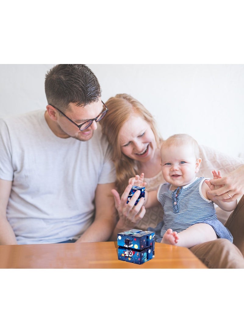 ألعاب تعليمية للأطفال مكعبات إنفينيتي ، ألعاب لتخفيف التوتر بأطراف الأصابع ، للمنزل والمكتب ، أفضل هدية للأطفال الذين تتراوح أعمارهم بين 3-9 سنوات - Image 3