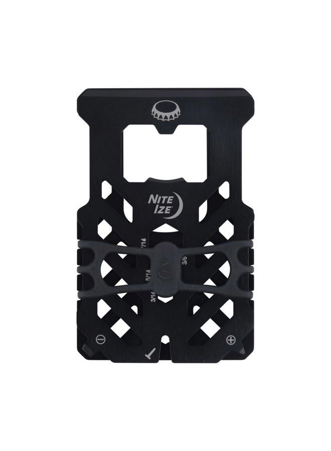 NITE IZE Nite-ize FMTR-01-R7 Financial Kit RFID Blocking Wallet Multi-Tool Stainless Steel, Black, One Size - Image 2