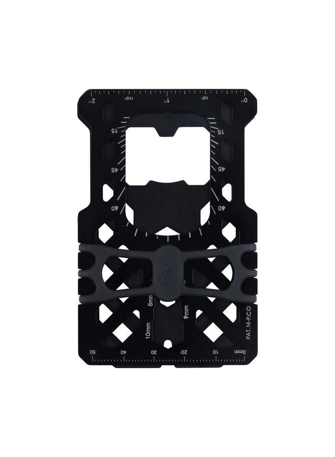 NITE IZE Nite-ize FMTR-01-R7 Financial Kit RFID Blocking Wallet Multi-Tool Stainless Steel, Black, One Size - Image 3
