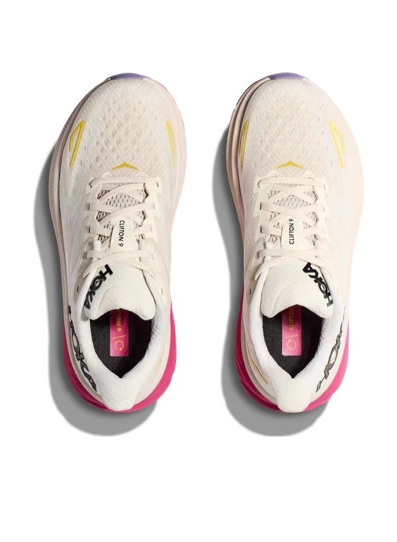 Hoka Outdoor Cycling Shoes Beige/Pink/Yellow - Image 4