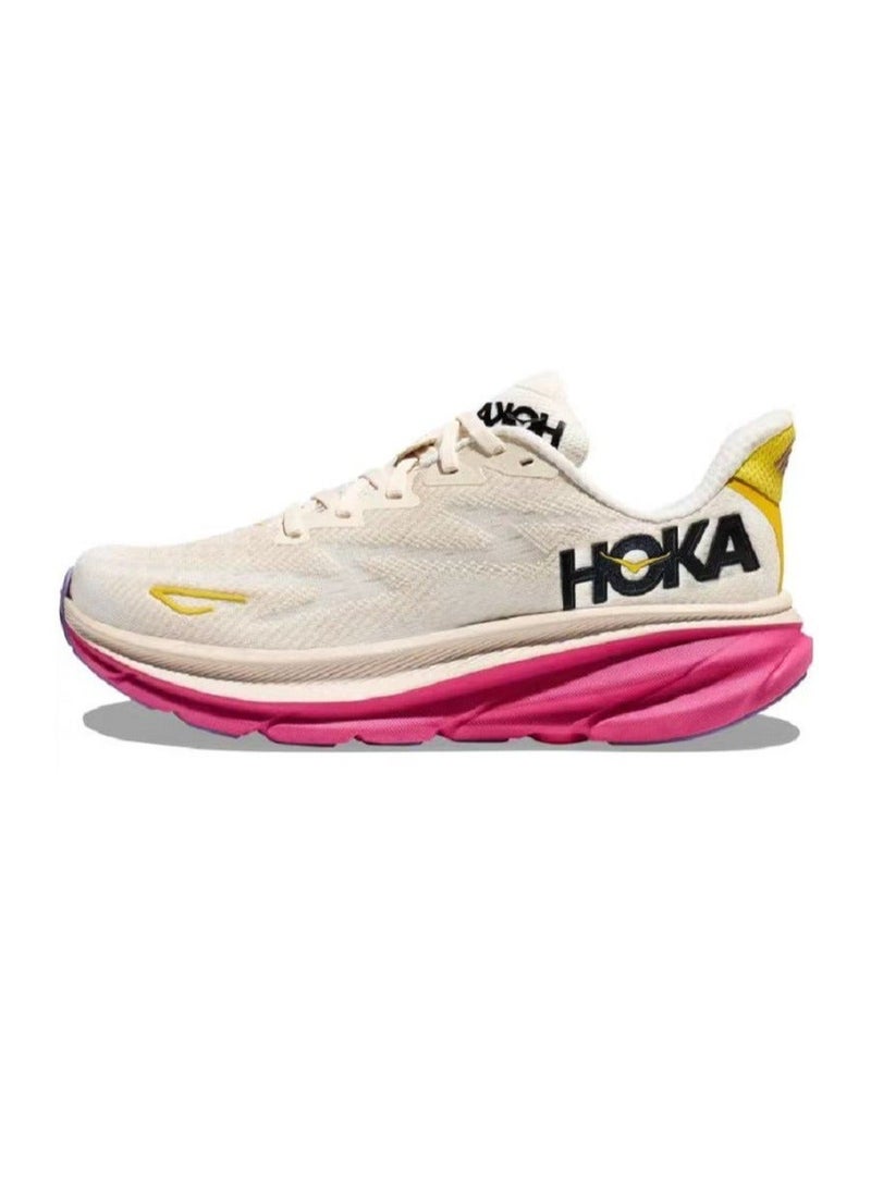 Hoka Outdoor Cycling Shoes Beige/Pink/Yellow - Image 1