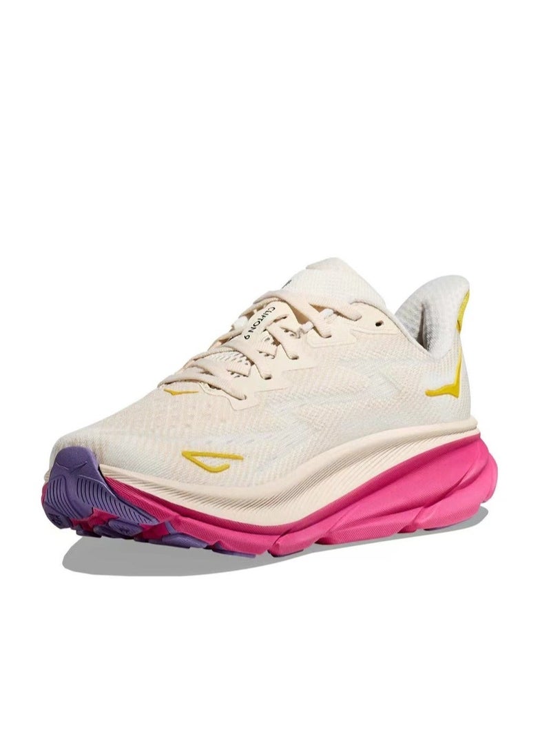 Hoka Outdoor Cycling Shoes Beige/Pink/Yellow - Image 2
