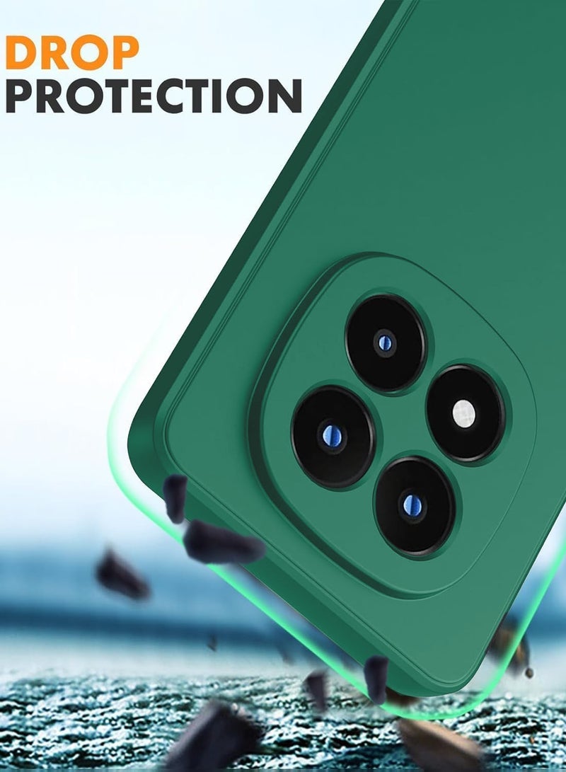 Wtech Xiaomi Redmi Note 15 Pro+ 5G 2025 Soft Liquid Silicone Case Cover (MCRPSN) - Dark Green - Image 4
