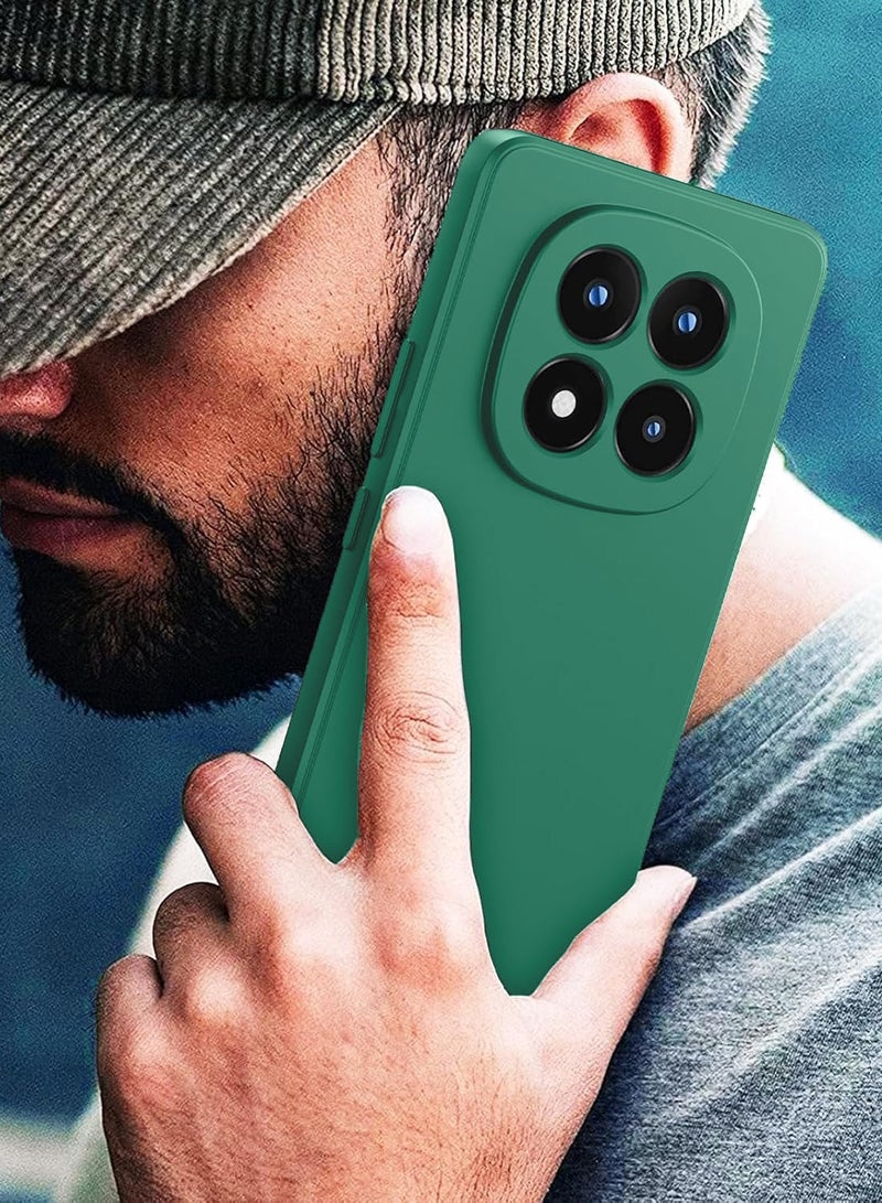 Wtech Xiaomi Redmi Note 15 Pro+ 5G 2025 Soft Liquid Silicone Case Cover (MCRPSN) - Dark Green - Image 2