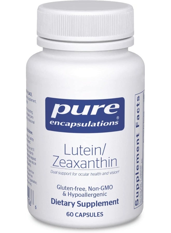 Pure Encapsulations مكمل غذائي لوتين/زياكسانثين من بيور إنكابسوليشنز لدعم الرؤية - 60 كبسولة - Image 1
