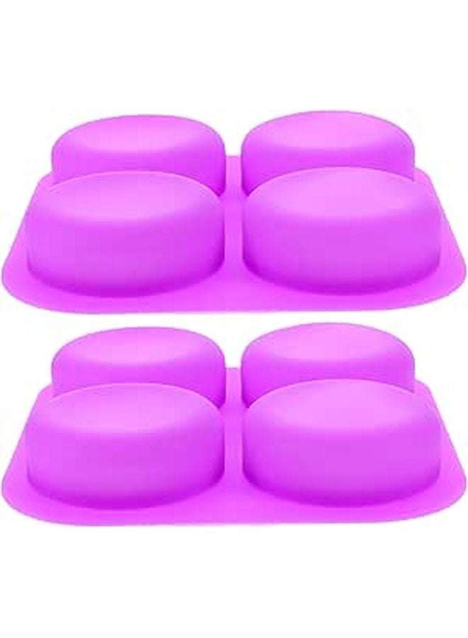 2Pcs Silicone Soap Molds Set For DIY Handmade Craft Bath Bars - Image 1