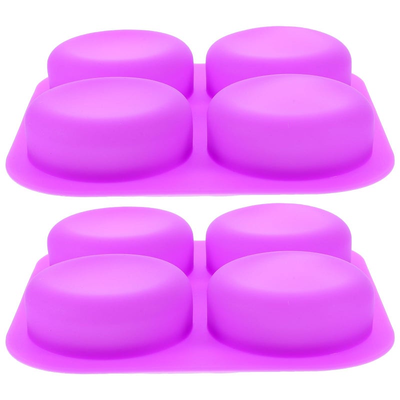 2Pcs Silicone Soap Molds Set For DIY Handmade Craft Bath Bars - Image 2