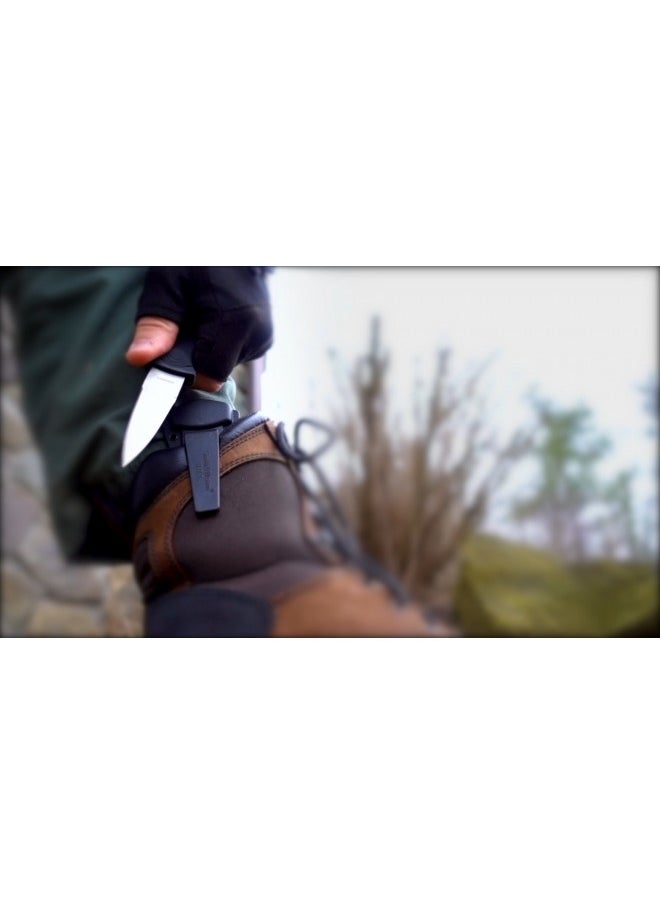 Smith & Wesson - Smith And Wesson Swhrt3 7.5In High Carbon S.S. Full Tang Fixed Blade Knife With 3.5In False Edge Blade And Tpr Handle For Outdoor, Tactical, Survival And Edc - Image 1