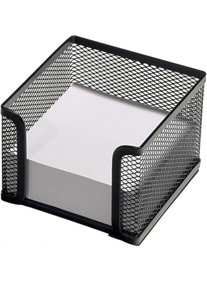 حامل مذكرات شبكي موزع مكعبات شبكي منظم تخزين لمجموعة سطح المكتب (أسود) - Image 2