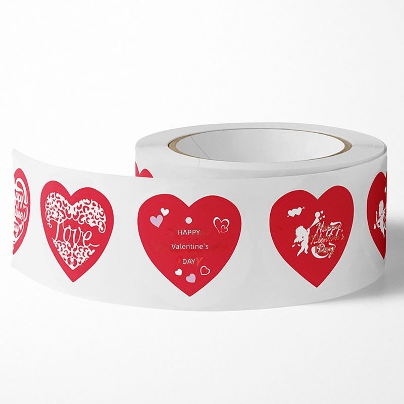 Valentine's Day Thank you, stickers, heart-shaped love, romantic envelopes, gifts, decoration, sealing, stickers,  wholesale - Image 4