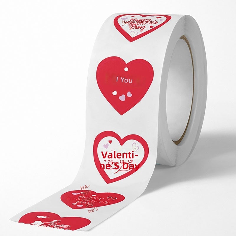 Valentine's Day Thank you, stickers, heart-shaped love, romantic envelopes, gifts, decoration, sealing, stickers,  wholesale - Image 2
