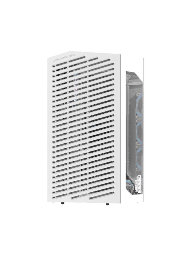 دارك فلاش حافظة كمبيوتر ألعاب darkFlash DY470 متوسطة الحجم ATX، لوحة أم خلفية قابلة للتوصيل، حجرة مزدوجة، زجاج بانورامي، ما يصل إلى مشعاعين 360 مم، متوافق مع RTX 40، (4 مراوح ARGB PWM 120 مم، (أبيض) - Image 3