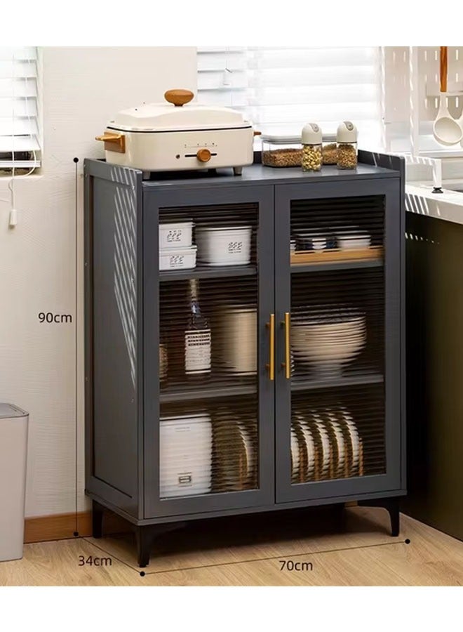 SHEE ONE Multi-functional three-layer steel kitchen cabinet - Image 2