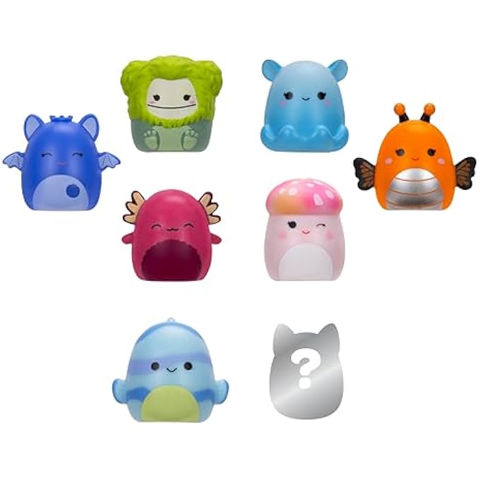 Squish-a-longs by Squishmallows 8 Pack (Style 2- W2) - (8) 1 Mini-Squish with (2) Accessories, (1) Ring, and a Collectors Guide - Collect, Trade, & Play - Image 2