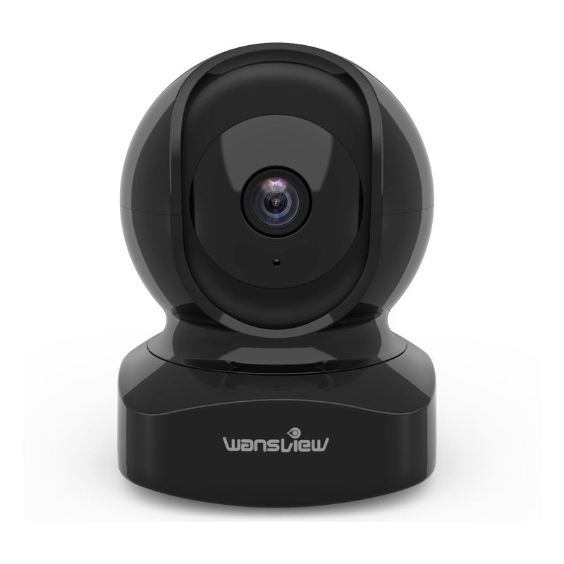 وانس فيو كاميرا داخلية wansview CCTV، كاميرا مراقبة الطفل واي فاي 2K مع التطبيق، Q5 أسود - Image 1