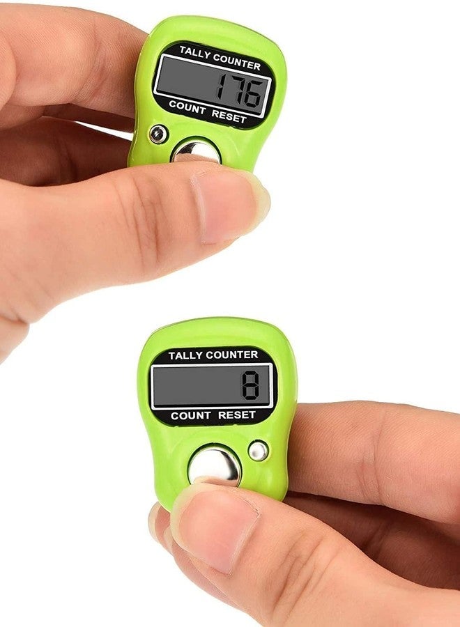 Hudioo عداد إلكتروني صغير محمول باليد من هوديو - عداد إلكتروني محمول باليد بخمسة أرقام لترديد المانترا، ولحكام الكريكيت، وللعد العام (عبوة متعددة الألوان من قطعتين) - Image 4
