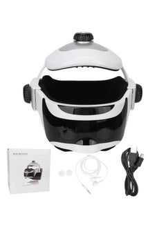 Generic Electric Head Massager, Personal Pressure Vibration Eye Neck Helmet Massager Intelligent Pain Relief Relaxing Acupressure Massage Tool with Light Music  - Image 5