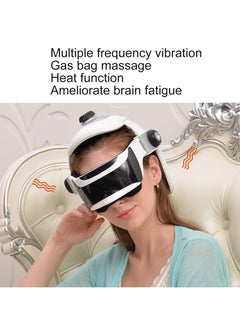 Generic Electric Head Massager, Personal Pressure Vibration Eye Neck Helmet Massager Intelligent Pain Relief Relaxing Acupressure Massage Tool with Light Music  - Image 2