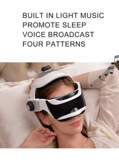 Generic Electric Head Massager, Personal Pressure Vibration Eye Neck Helmet Massager Intelligent Pain Relief Relaxing Acupressure Massage Tool with Light Music  - Image 3