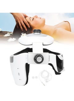 Generic Electric Head Massager, Personal Pressure Vibration Eye Neck Helmet Massager Intelligent Pain Relief Relaxing Acupressure Massage Tool with Light Music  - Image 4